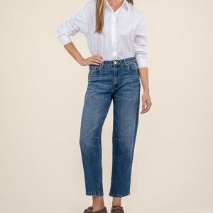 Kut from the Kloth Ashley High Rise Slouchy Barrel Leg Size 22 / Dedication W/Dk